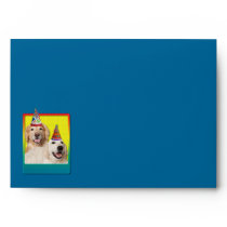 Birthday Party Hat - Golden Retriever Tebow Corona Envelopes