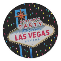 Birthday Party In Fabulous Las Vegas Sticker