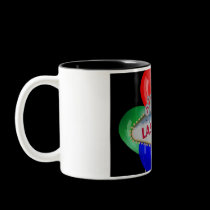 Birthday Party In Las Vegas with Balloons Mug by vegasdusoleil Birthday Party In Las Vegas with Balloons Mug