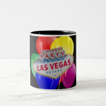 Birthday Party In Las Vegas with Balloons Mug