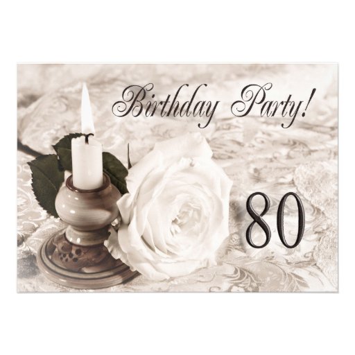 Birthday party invitation 101 years old (front side)