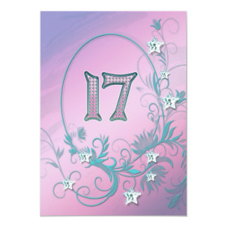 Birthday party invitation 17 years old Birthday party invitation 17 years old