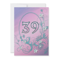 Birthday party invitation 39 years old