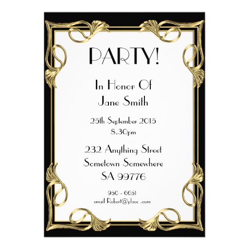 Birthday party invitation 41 years old