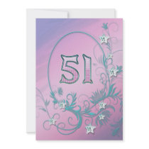 Birthday party invitation 51years old