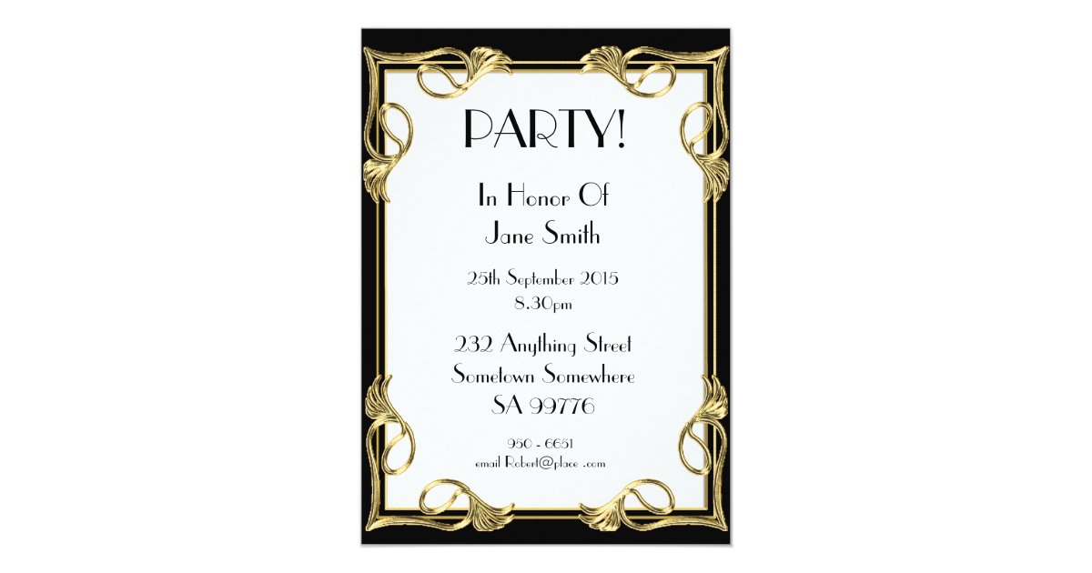 Birthday party invitation 53 years old | Zazzle