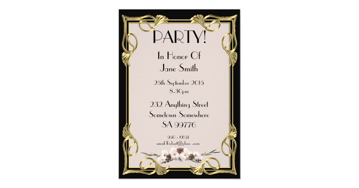 Birthday party invitation 55 years old | Zazzle