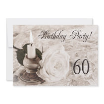 Birthday party invitation 60 years old
