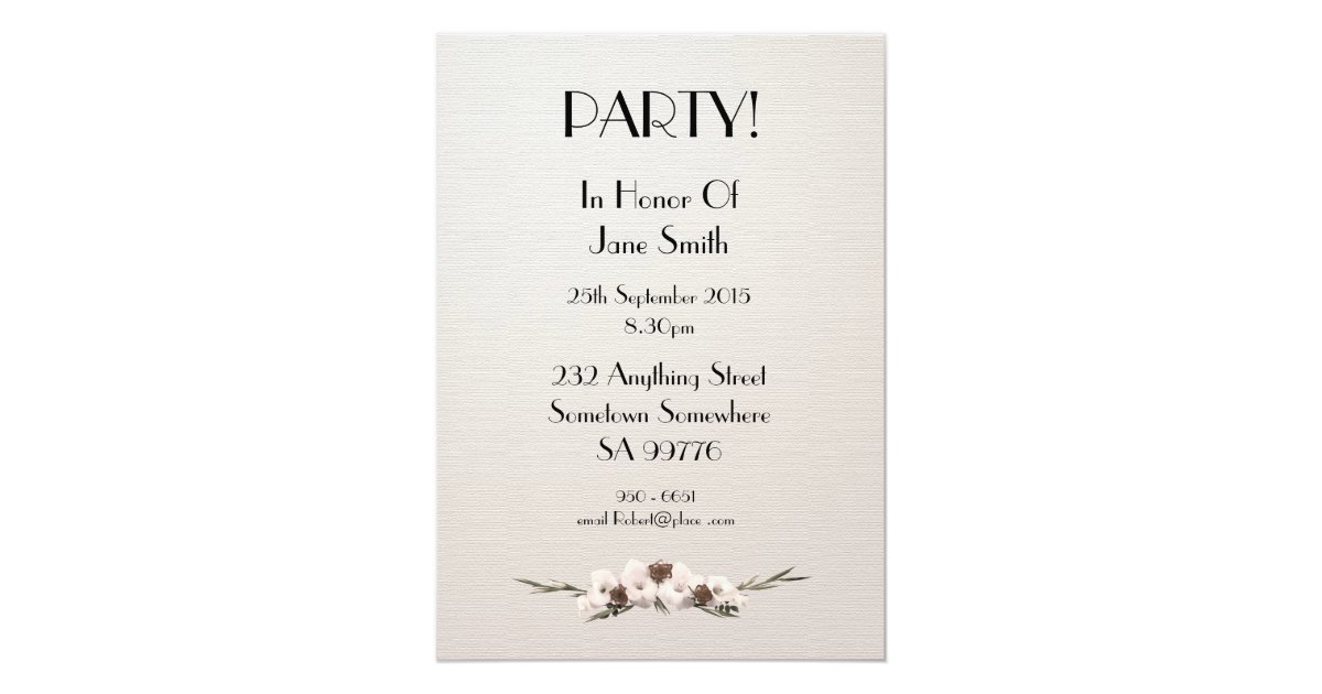 Birthday party invitation 80 years old | Zazzle