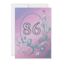 Birthday party invitation 86 years old
