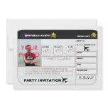 Birthday Party Invitation Aeroplane Ticket Spoof P