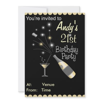 Birthday Party Invitation - Any Age - Adult by stylishdesigns