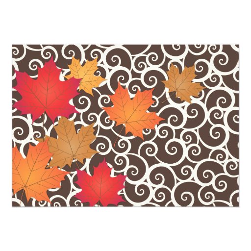 Birthday Party Invitation | Autumn Fall Theme
