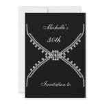 Birthday Party Invitation Best Simple Black