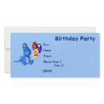 Birthday Party Invitation Cute Dragon Balloons Photo Cards