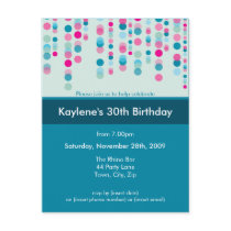 BIRTHDAY PARTY INVITATION :: discotek 5 Post Card