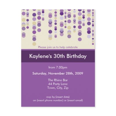 BIRTHDAY PARTY INVITATION :: discotek 7 Post Cards by edgeplus