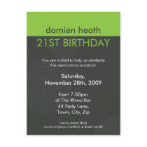 BIRTHDAY PARTY INVITATION :: dynamic centric P10 Post Cards