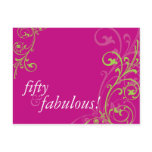BIRTHDAY PARTY INVITATION :: fabulous 1 Post Card