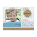 BIRTHDAY PARTY INVITATION :: fizz - boy postcards