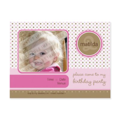 BIRTHDAY PARTY INVITATION :: fizz - girl Postcards by edgeplus