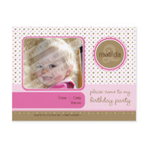 BIRTHDAY PARTY INVITATION :: fizz - girl postcards by edgeplus BIRTHDAY PARTY INVITATION :: fizz - girl postcards