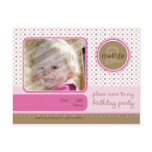 BIRTHDAY PARTY INVITATION :: fizz - girl Postcards
