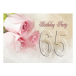 Birthday party invitation for 65 years