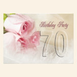 Birthday party invitation for 70 years invitations