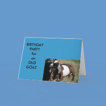 BIRTHDAY PARTY INVITATION for an OLD GOAT cards