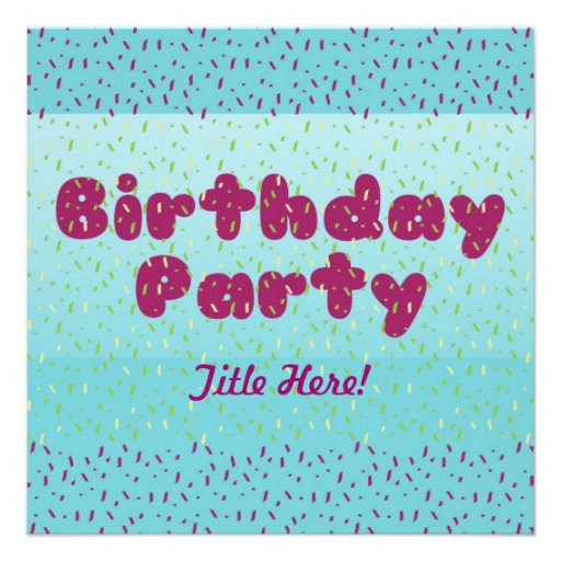 Birthday Party Invitation - For Children #2