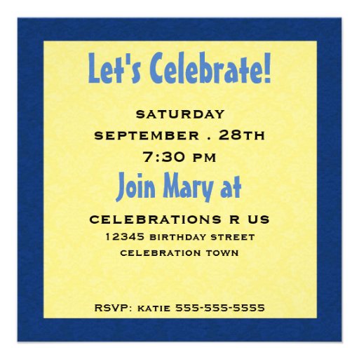 Birthday Party Invitation Macaw Parrot
