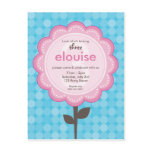 BIRTHDAY PARTY INVITATION :: numbered daisy 1 Postcards