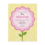 BIRTHDAY PARTY INVITATION :: numbered daisy 2 Postcards
