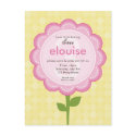 BIRTHDAY PARTY INVITATION :: numbered daisy 2 postcards