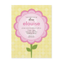 BIRTHDAY PARTY INVITATION :: numbered daisy 2 postcards by simplysweetart BIRTHDAY PARTY INVITATION :: numbered daisy 2 postcards