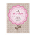 BIRTHDAY PARTY INVITATION :: numbered daisy 4 postcards
