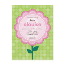BIRTHDAY PARTY INVITATION :: numbered daisy 5 postcards by simplysweetart BIRTHDAY PARTY INVITATION :: numbered daisy 5 postcards