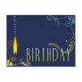 Birthday party invitation postcard