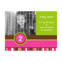 Birthday Party Invitation | Postcard