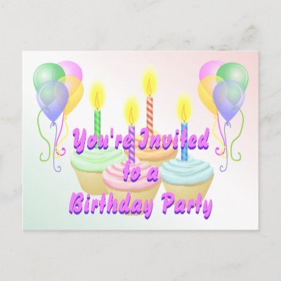 Birthday Party Locations. Birthday Party Invitation