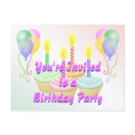 Birthday Party Invitation Postcard