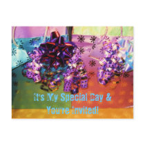 Birthday Party Invitation Post Card