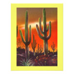 BIRTHDAY PARTY INVITATION SW SUNSET SAGUARO CACTUS