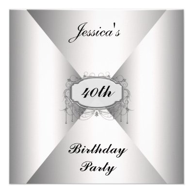 Birthday Party Invitation White envelope