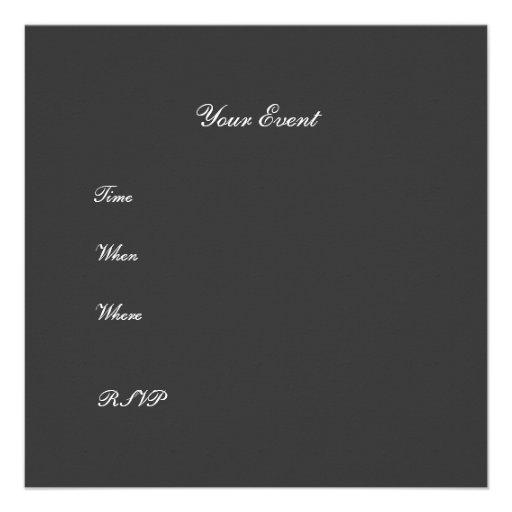 Birthday Party Invitation White envelope