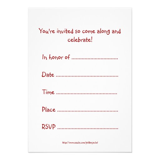 Birthday party invitation with anime girl