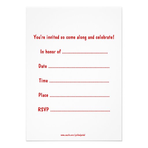 Birthday party invitation with car add photo
