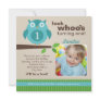 Birthday Party Invitation with Photo | Blue Owl