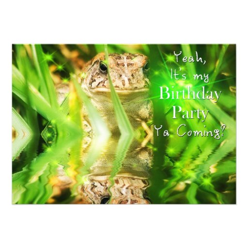 Birthday Party - Invitation - Ya Coming?